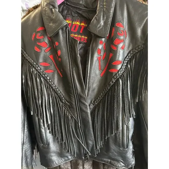 Hot Leathers women’s black friinge jacket - Picture 4 of 12